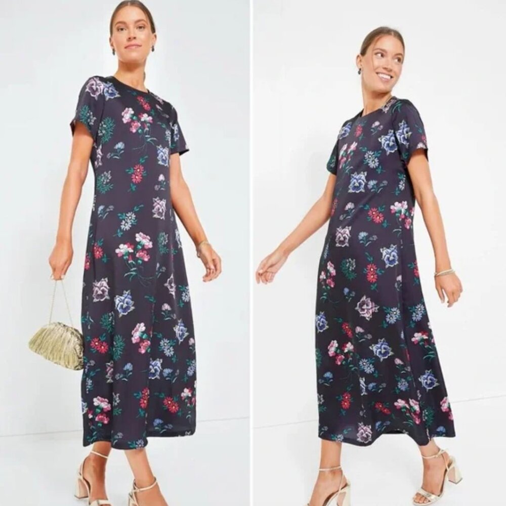 Floral Black Maxi Dress